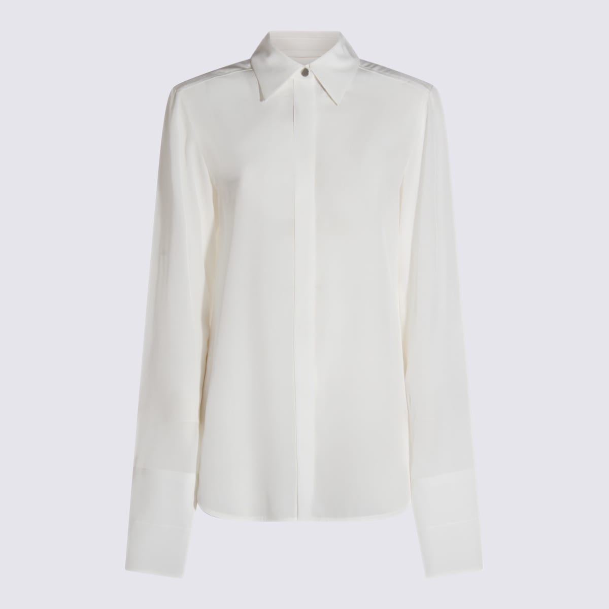 SportMax White Silk Circolo Shirt