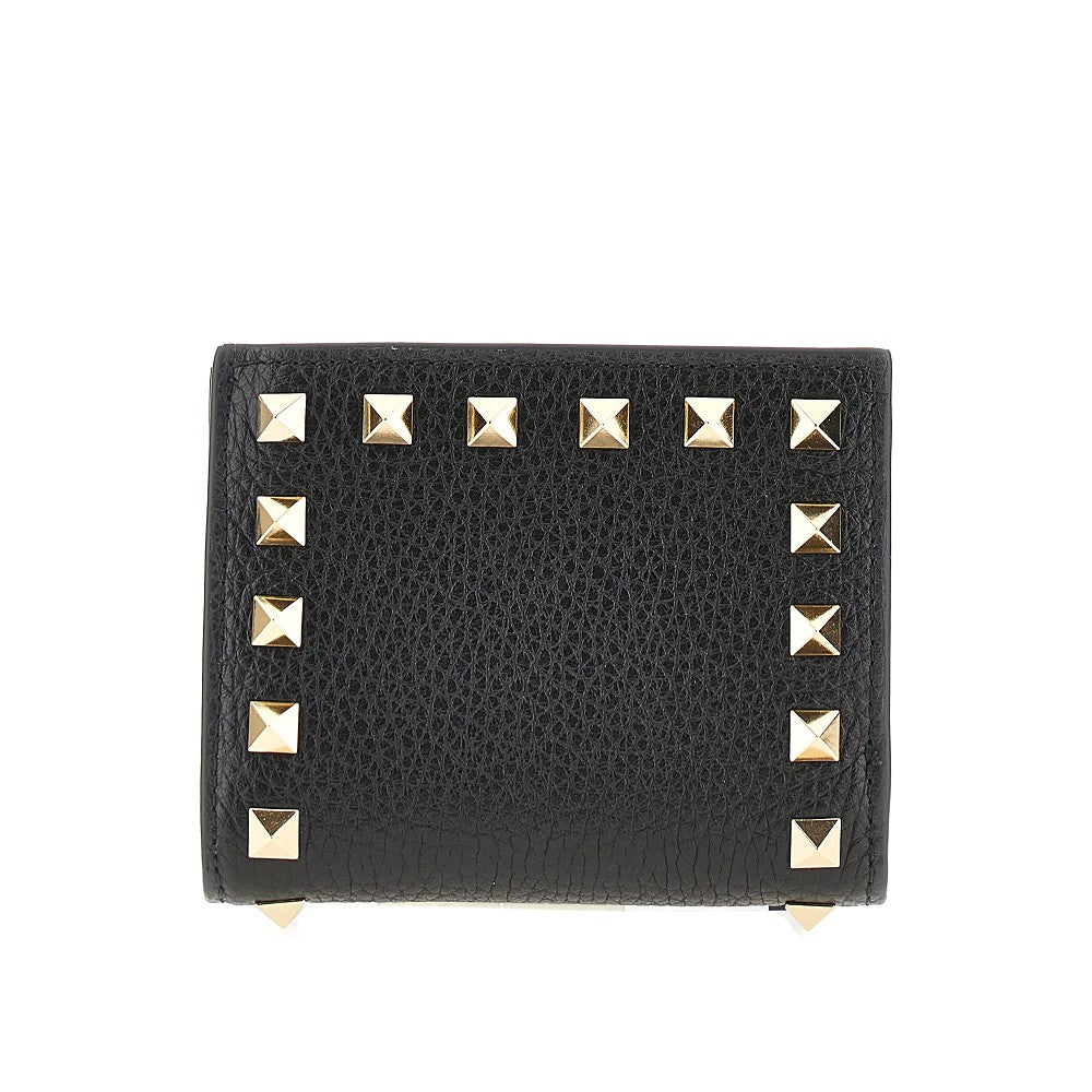 VALENTINO GARAVANI 皮革小巧“Rockstud”铆钉女士钱包