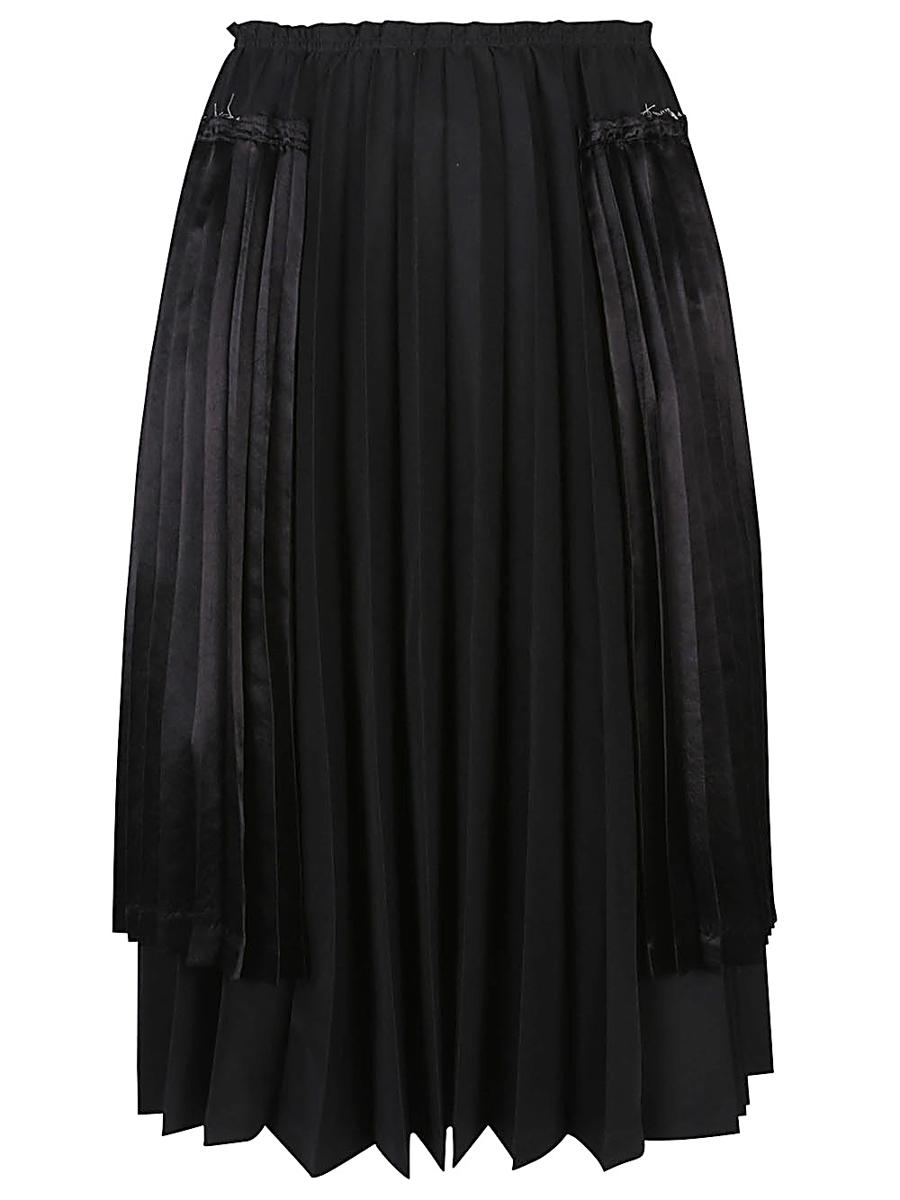 Comme Des Garçons Pleated Midi Skirt