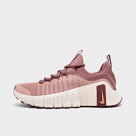 Nike Women's Free Metcon 6 Training Shoes in Particle Pink/Pale Ivory/Red Sepia Size: 5.5
