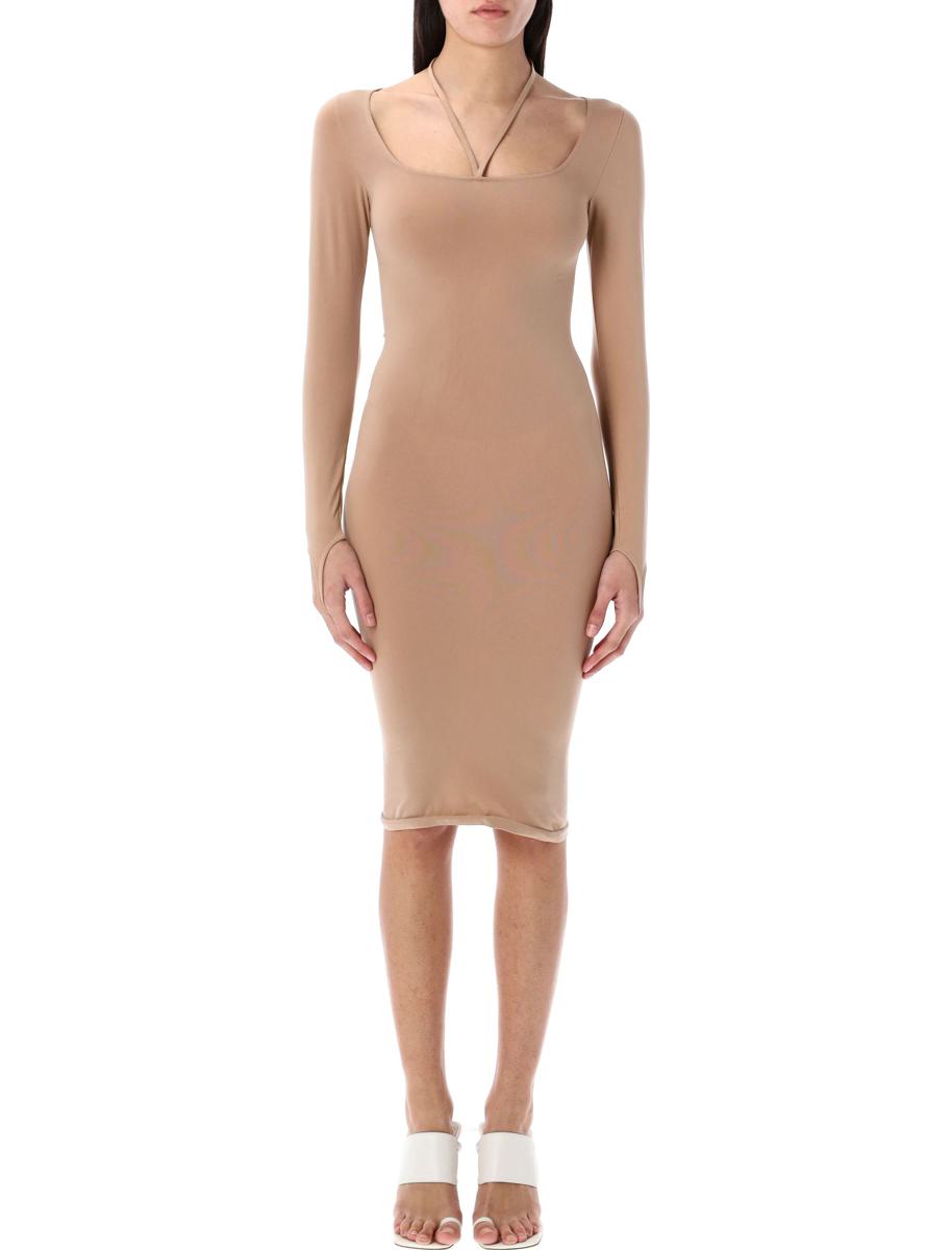 Andreādamo Sculpting Jersey Midi Dress