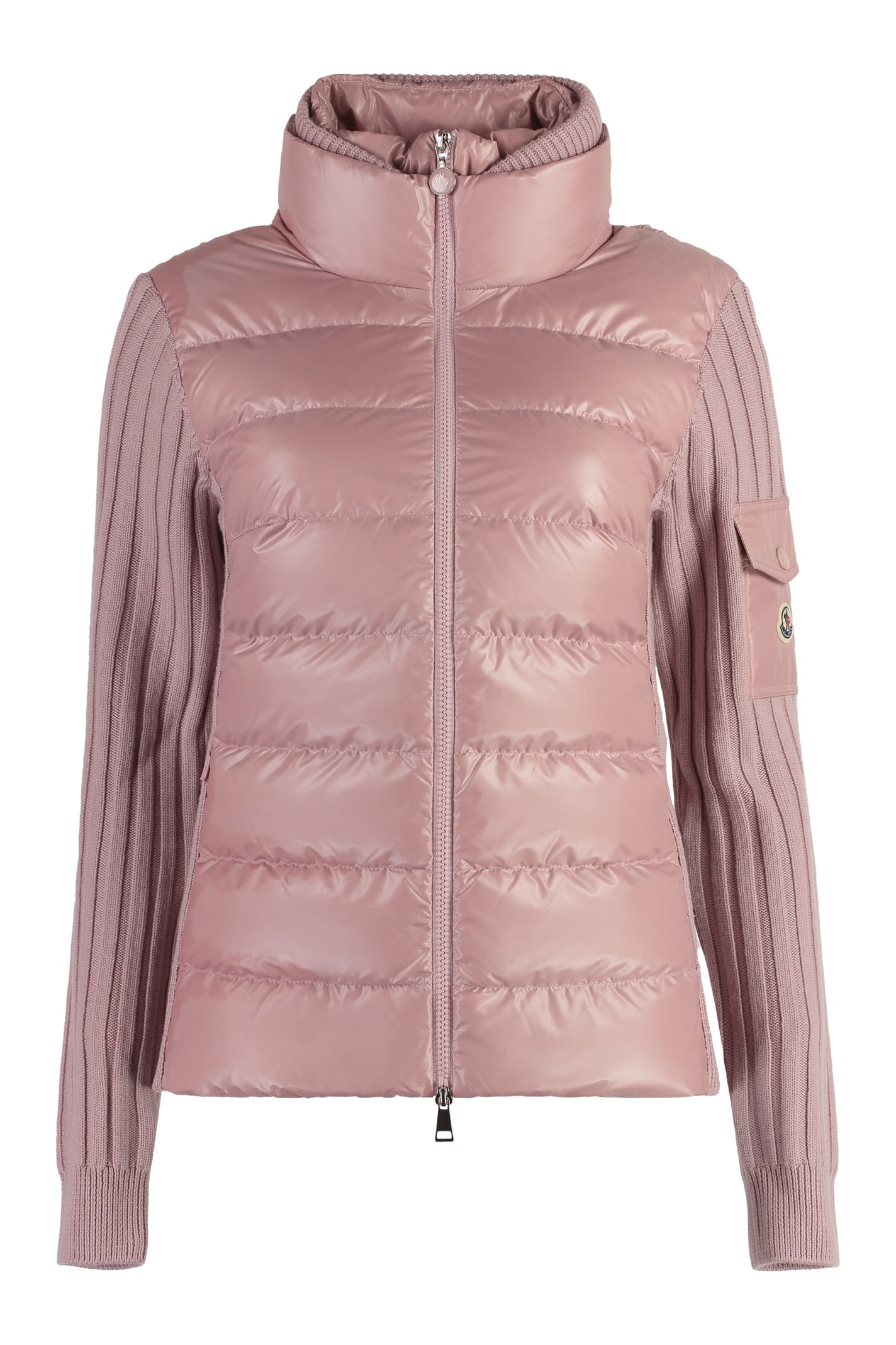 Moncler Cardigan With Padded Front Panel