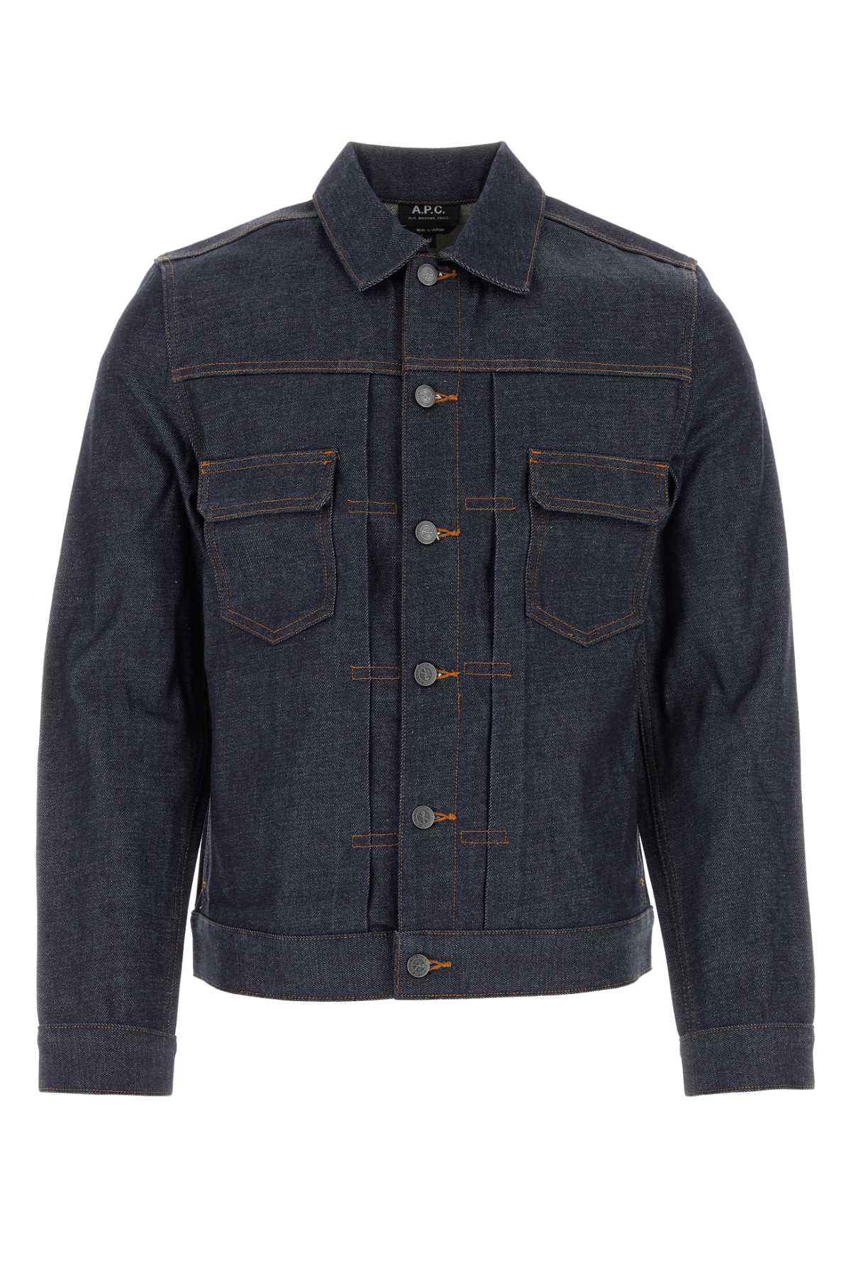 A. P.C. Dark Blue Denim Jacket