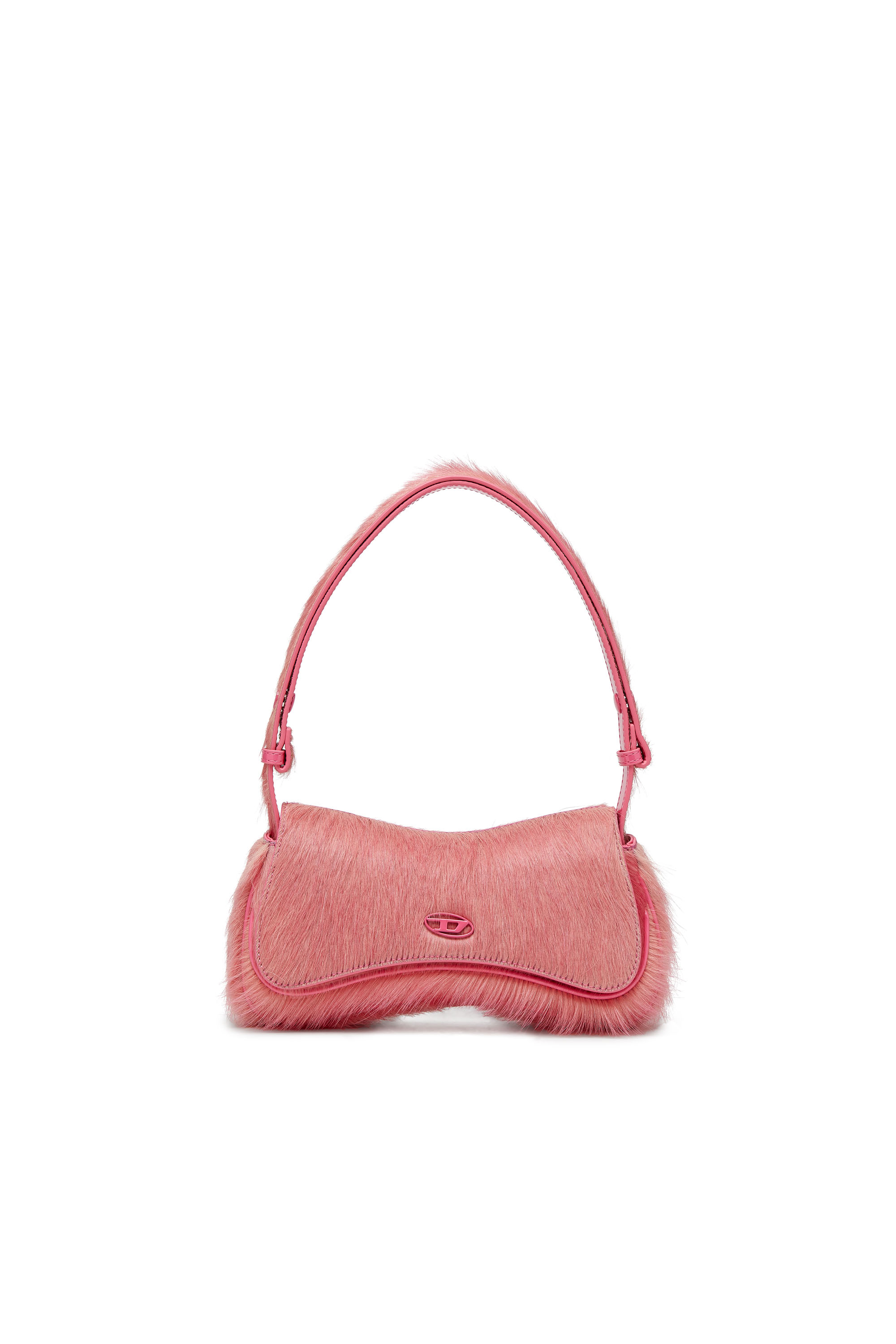 Diesel - Play-Clutch in coloured hairy leather - Clutches - Woman - Pink