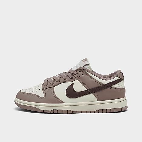 Nike Women's Dunk Low Retro Casual Shoes in Sail/Plum Eclipse/Diffused Taupe Size: 9.5