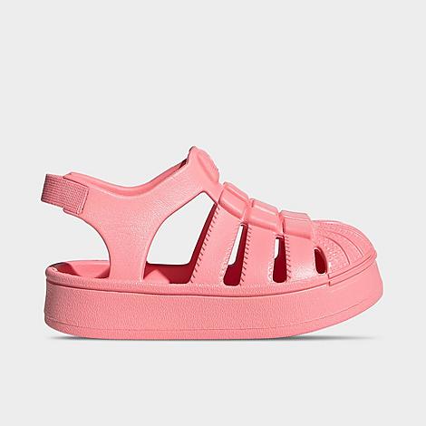 adidas Infant Originals Superstar Sandals in Semi Pink Spark/Semi Pink Spark/Semi Pink Spark Size: 9