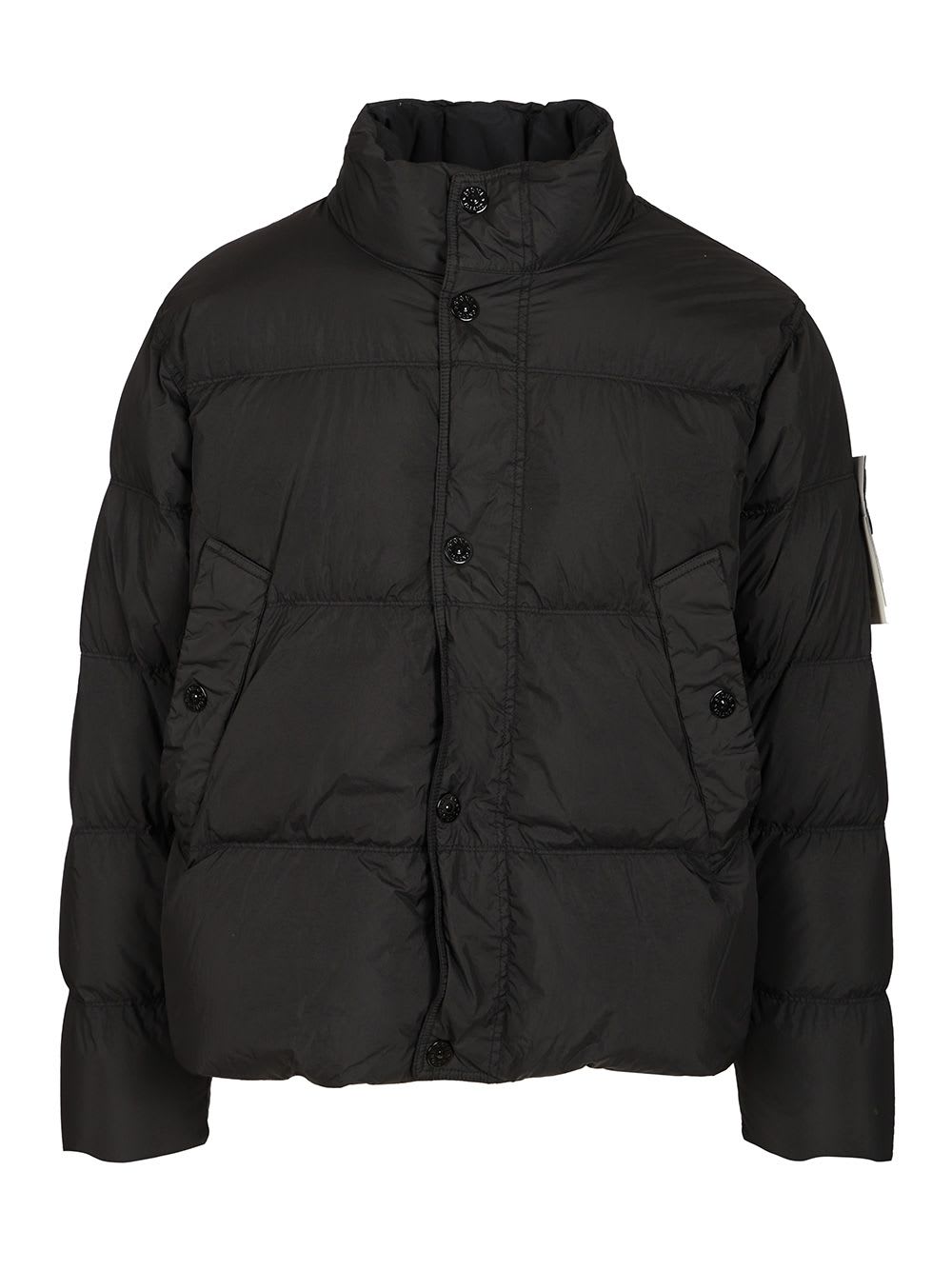 Stone Island Down Jacket In Lightweight Recycled Nylon Reps
