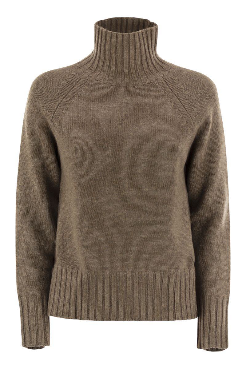 'S Max Mara Turtleneck In Wool And Cashmere Yarn