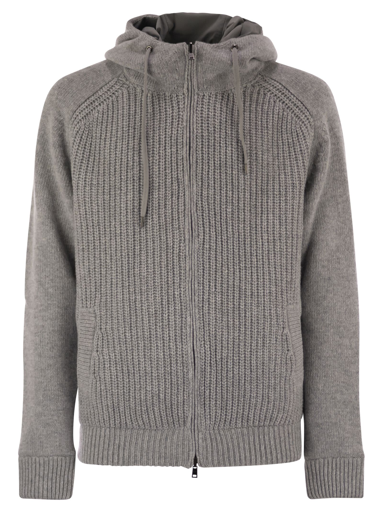 Herno Reversible Padded Wool Bomber Jacket