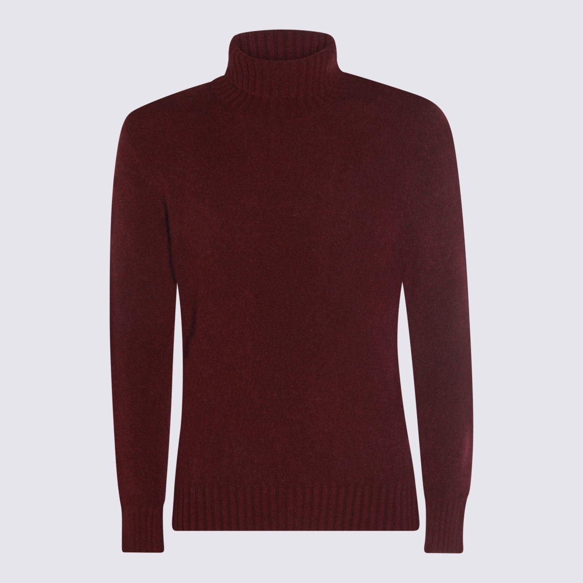 Piacenza Cashmere Dark Red Wool Knitwear