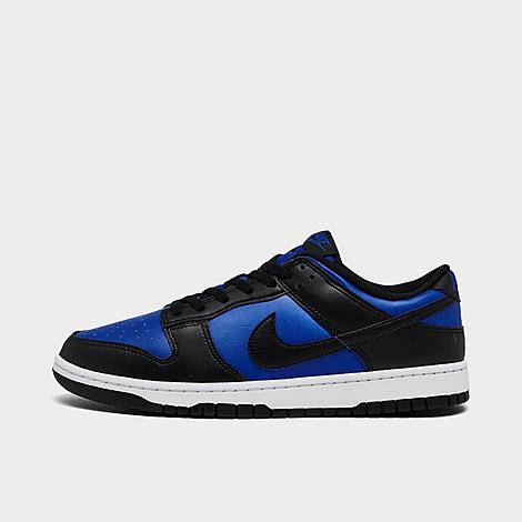 Nike Men's Dunk Low Retro Casual Shoes in Hyper Royal/Black/White Size: 8
