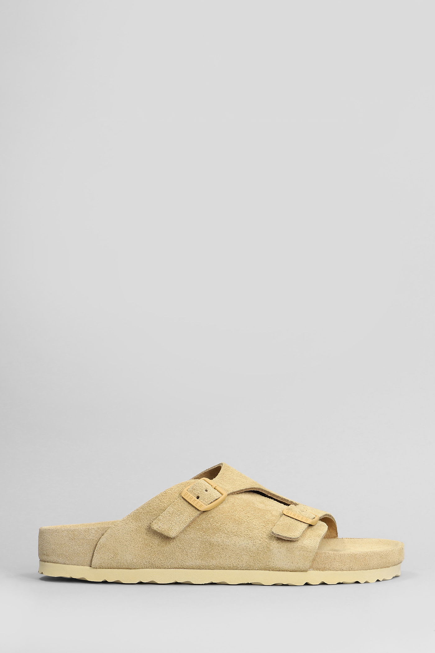 Birkenstock Zurich Exquisite Flats In Beige Suede