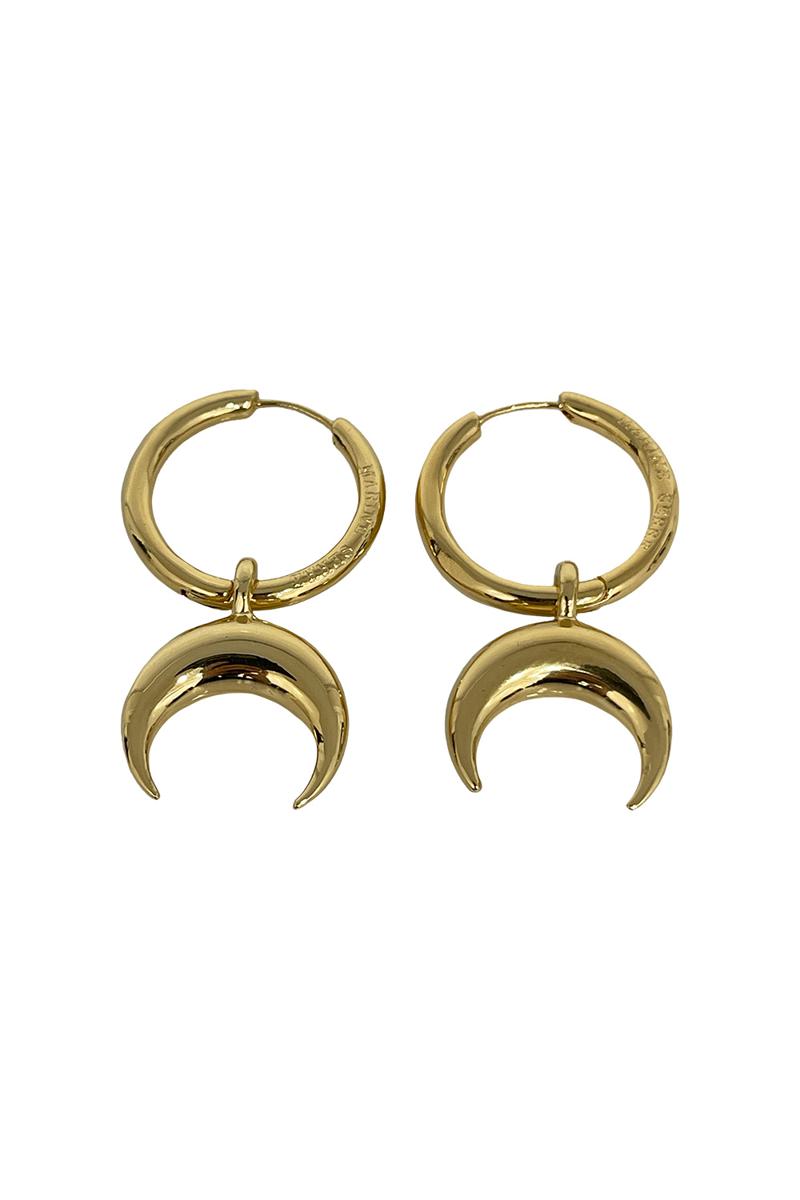 Marine Serre Gold Plated Hoop Earring Accessories