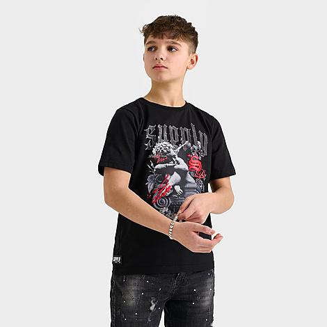Supply & Demand Kids Feller T-Shirt in Black Size: Small
