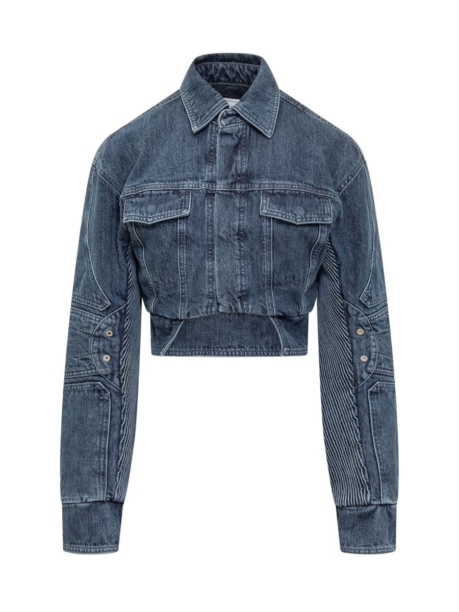 Off-White Cropped Motorcycle Jacket