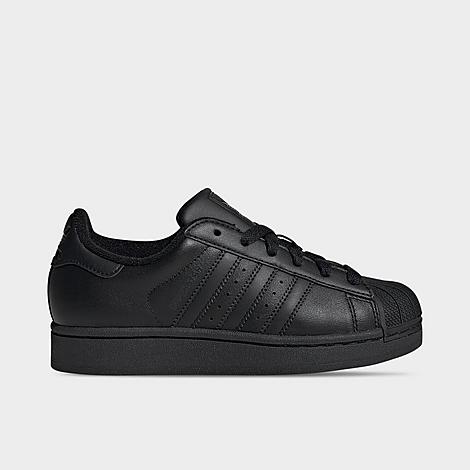 adidas Big Kids Originals Superstar II Casual Shoes in Black Size: 3.5