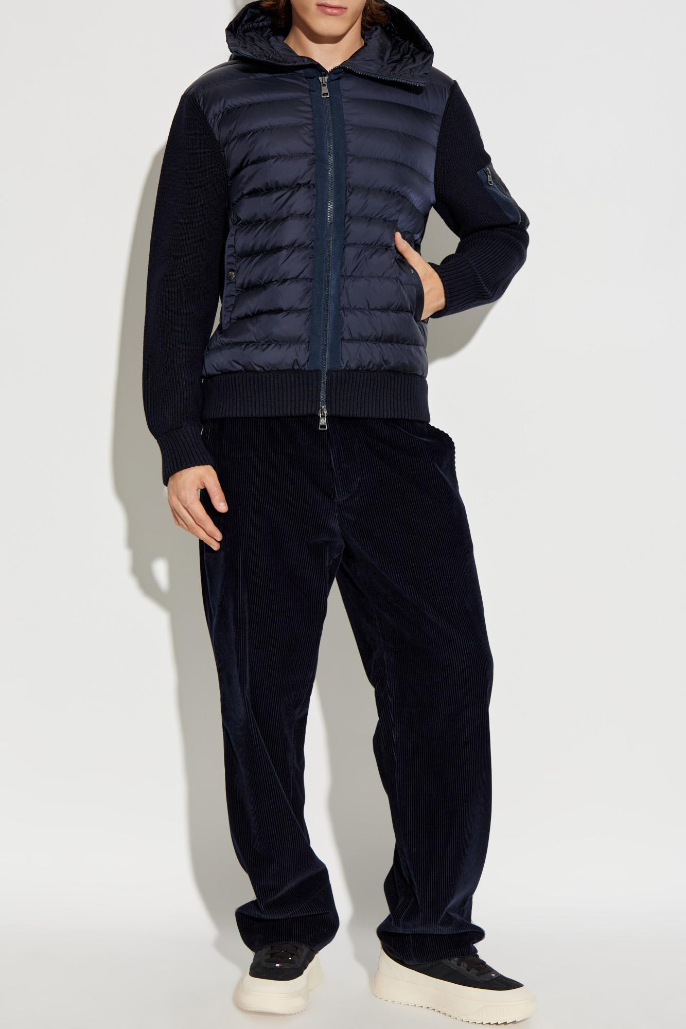Moncler Cardigan With Down Front