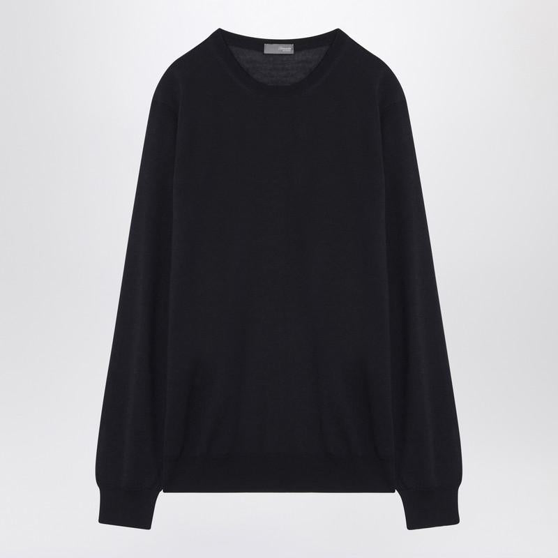 Drumohr Navy Crew-Neck Sweater