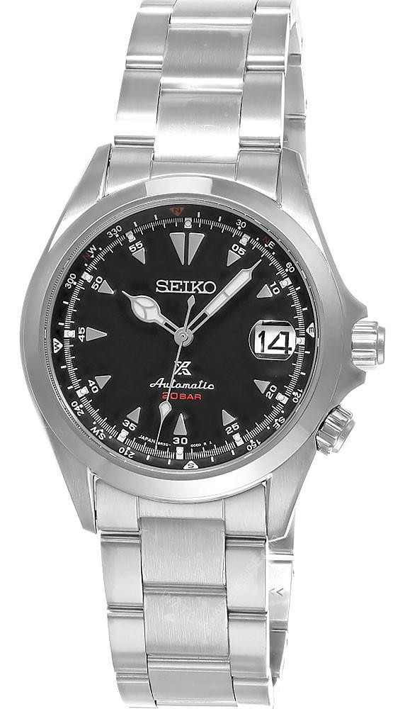 SEIKO Prospex Alpinist Stainless Steel 39.5MM Black Dial Men's Watch SPB117