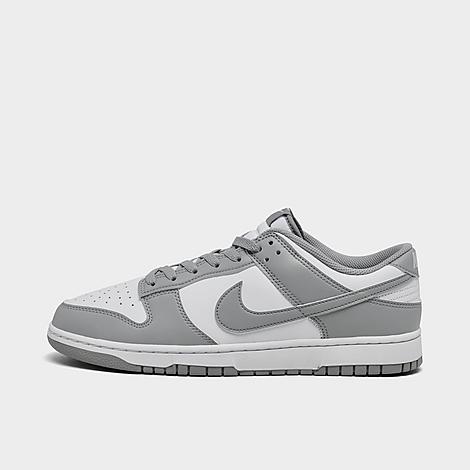 Nike Men's Dunk Low Retro Casual Shoes in White/Light Smoke Grey/White Size: 7.5