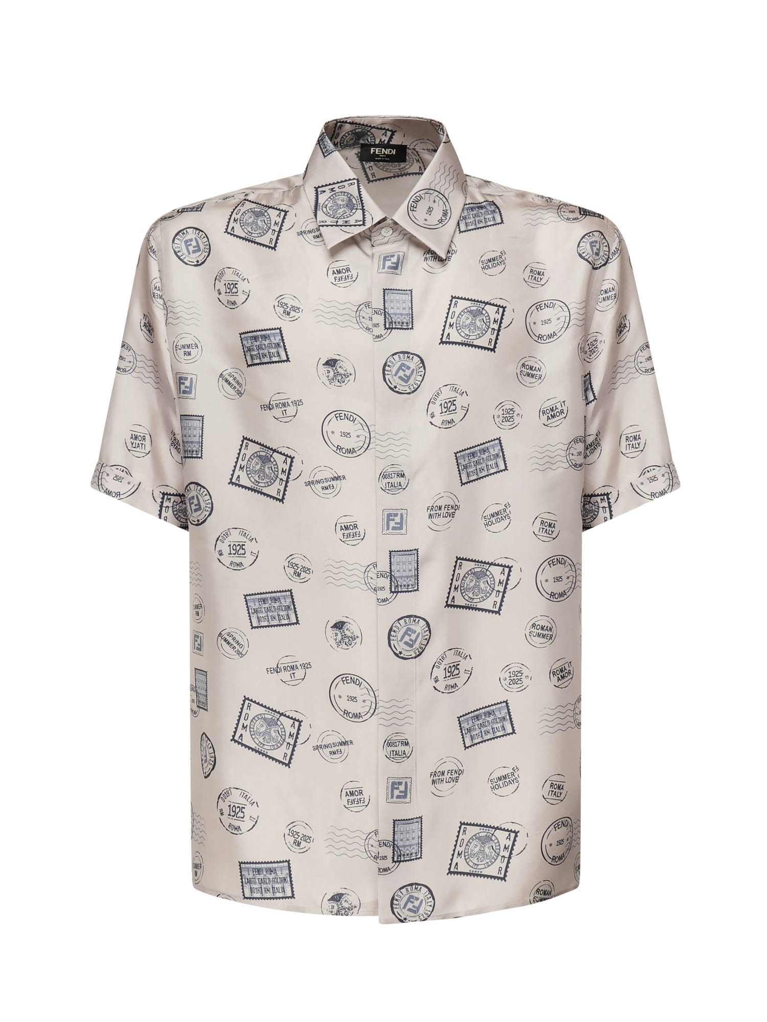 Fendi Printed Silk Shirt