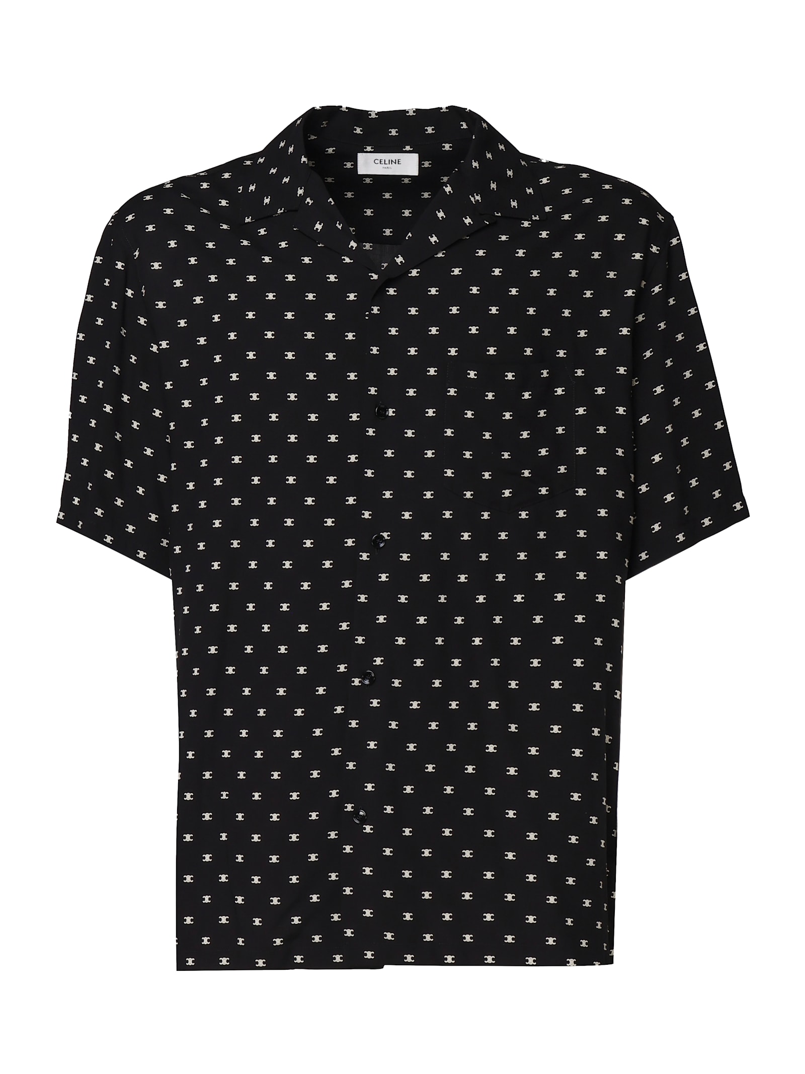 Celine Hawaiian Shirt With Viscose Print