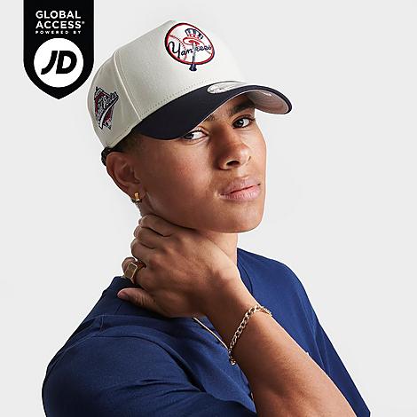 New Era New York Yankees MLB 9FORTY Snapback Hat in White/Black