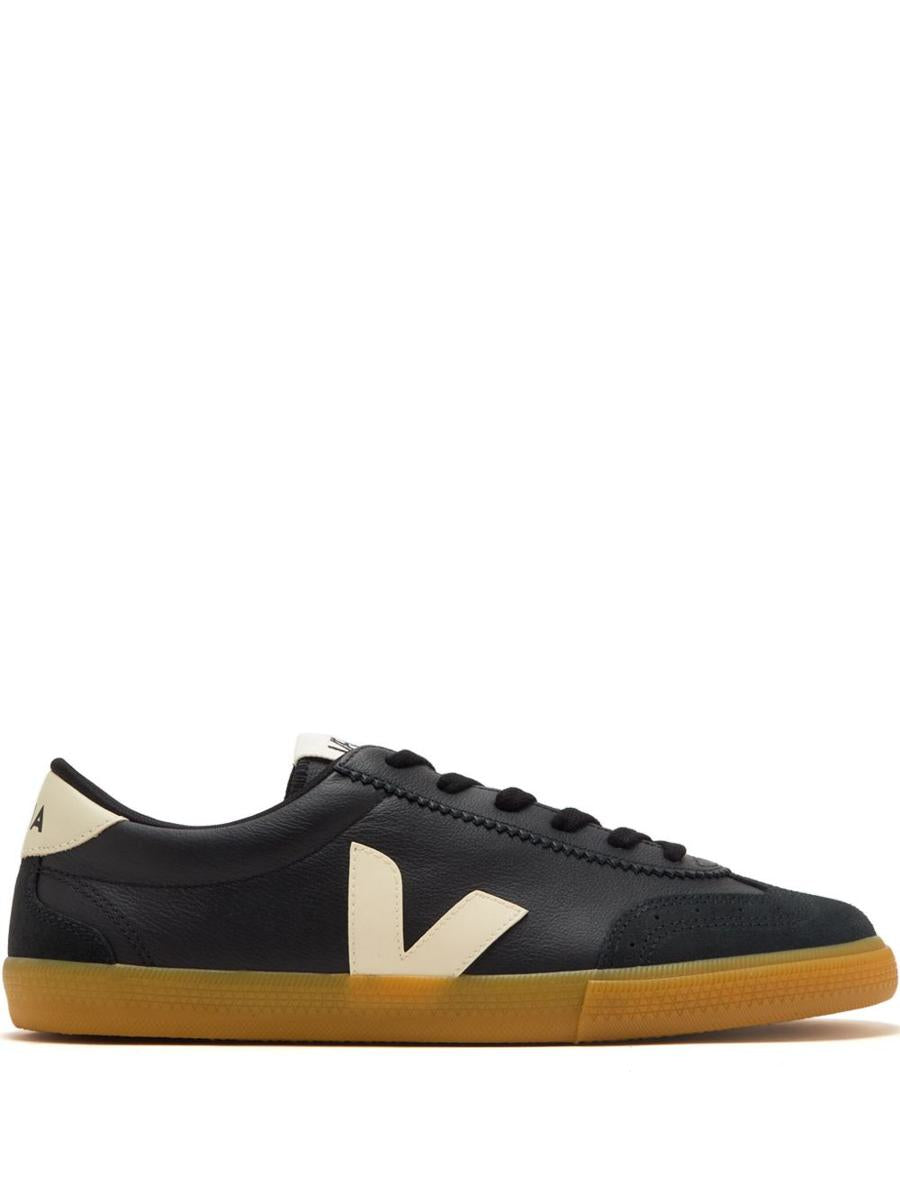 Veja 'Volley Leather Black Pierre' Sneakers