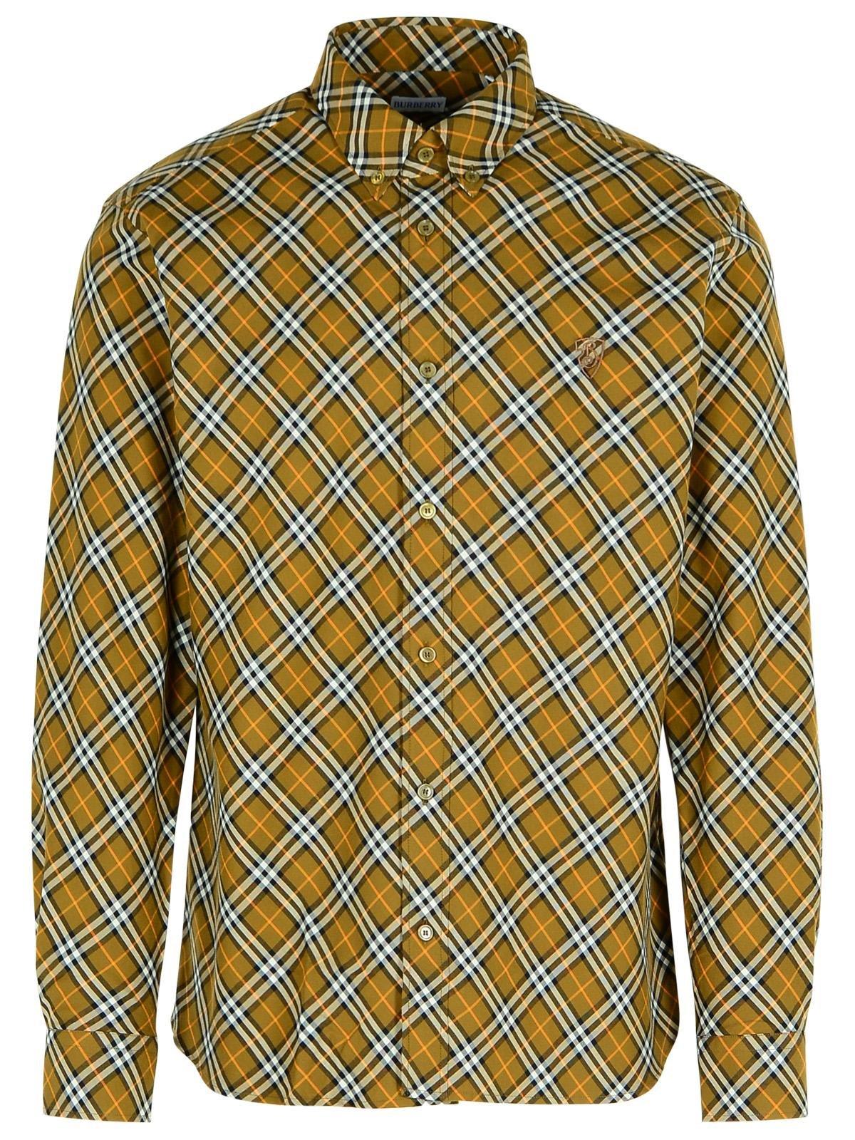 Burberry Vintage Check Logo Embroidered Shirt