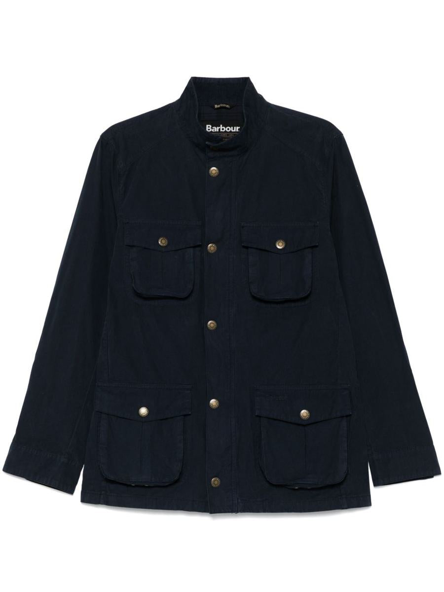 Barbour Blue Cotton Corbridge Jacket With Pockets