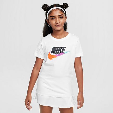 Nike Big Kids Sportswear Futura Glitch T-Shirt in Black Size: Small