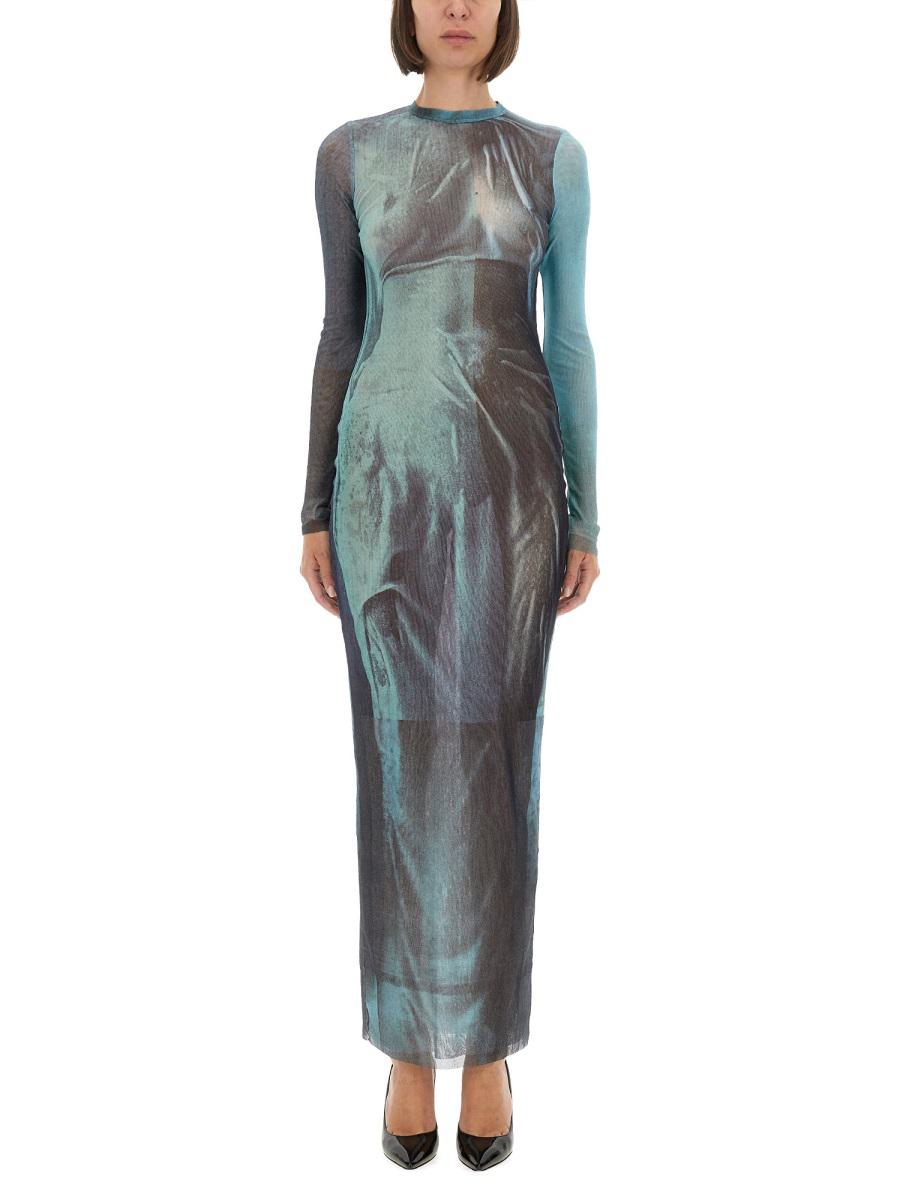 Jean Paul Gaultier "Water" Mesh Long Dress