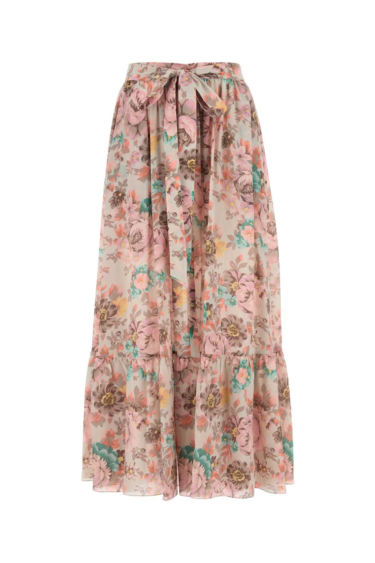 Chloé Printed Crepe Skirt