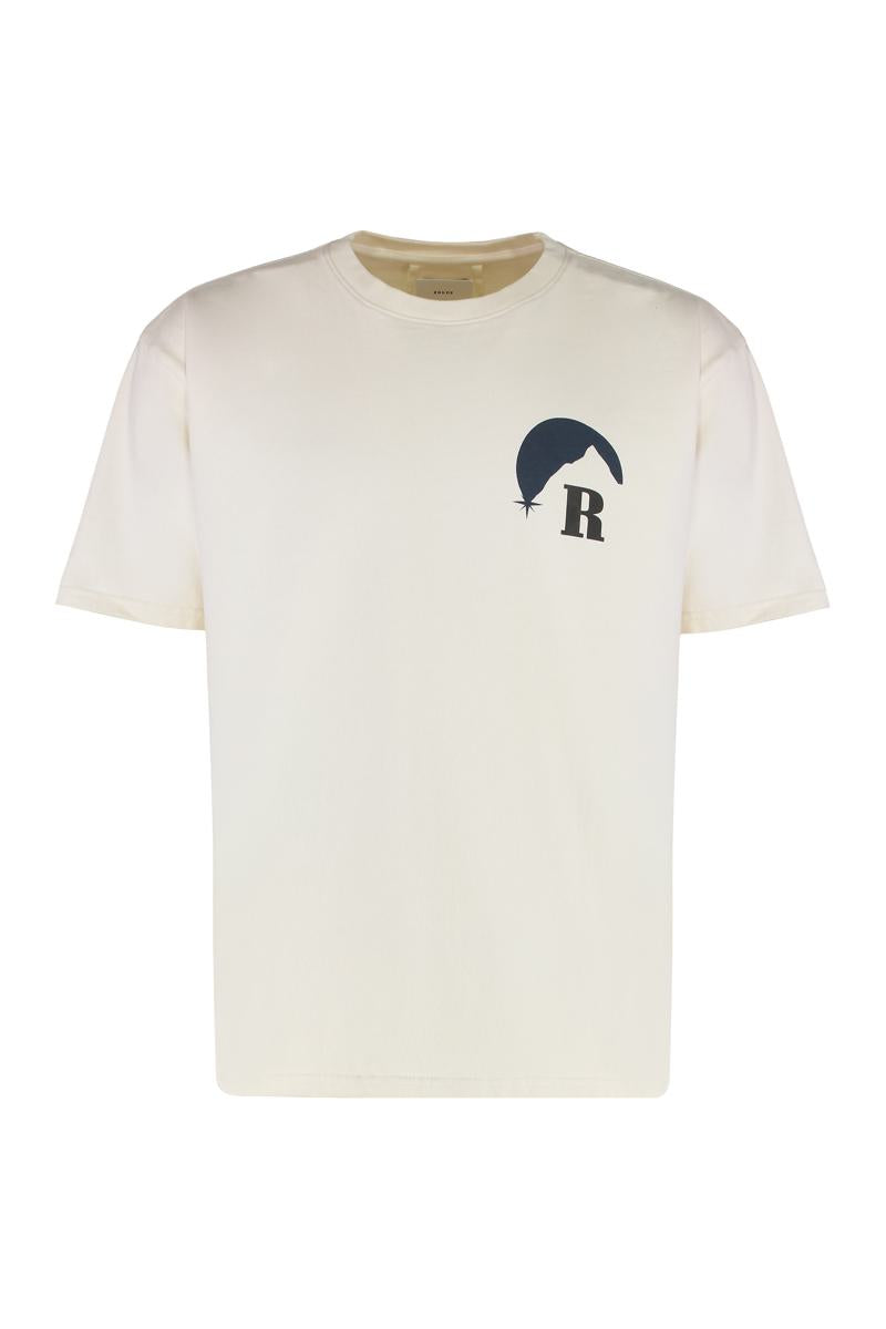 Rhude Logo Cotton T-Shirt