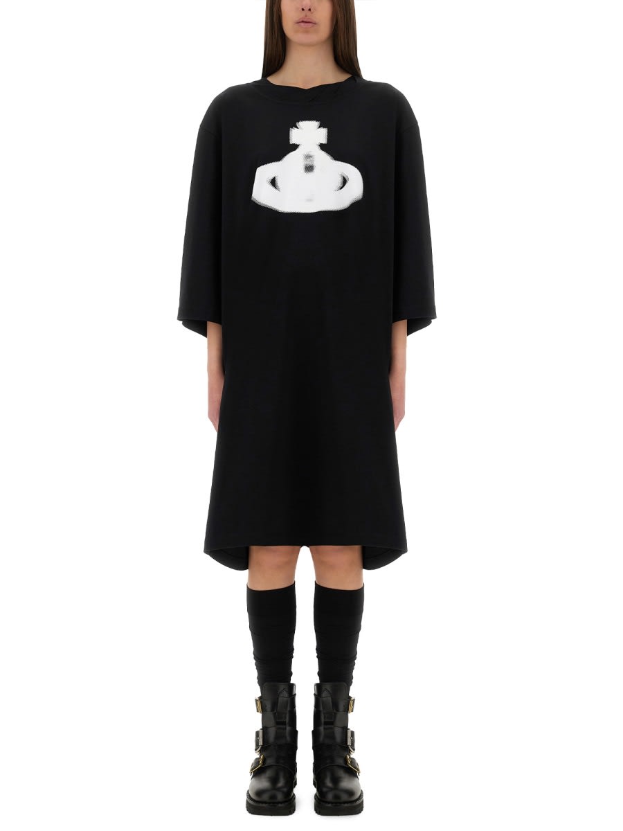 Vivienne Westwood halftone Orb Isla T-shirt Dress