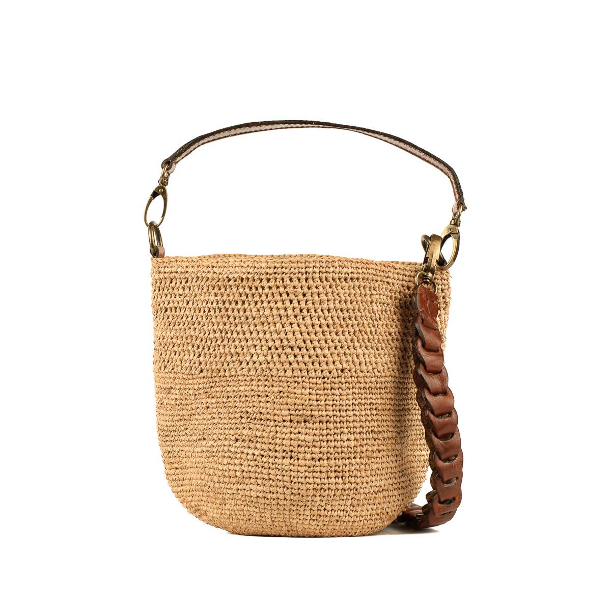 Ibeliv Akama Natural Raffia Bucket Bag