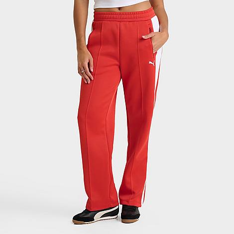 PUMA Women's T7 Always On Track Pants in Red Fire Size: XS