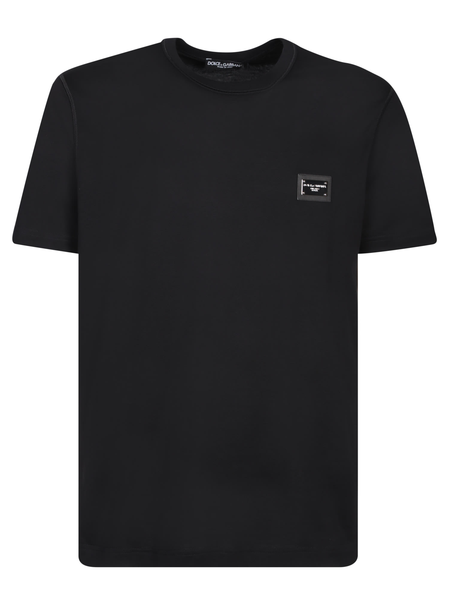 Dolce & Gabbana Black Logo Plaque T-shirt