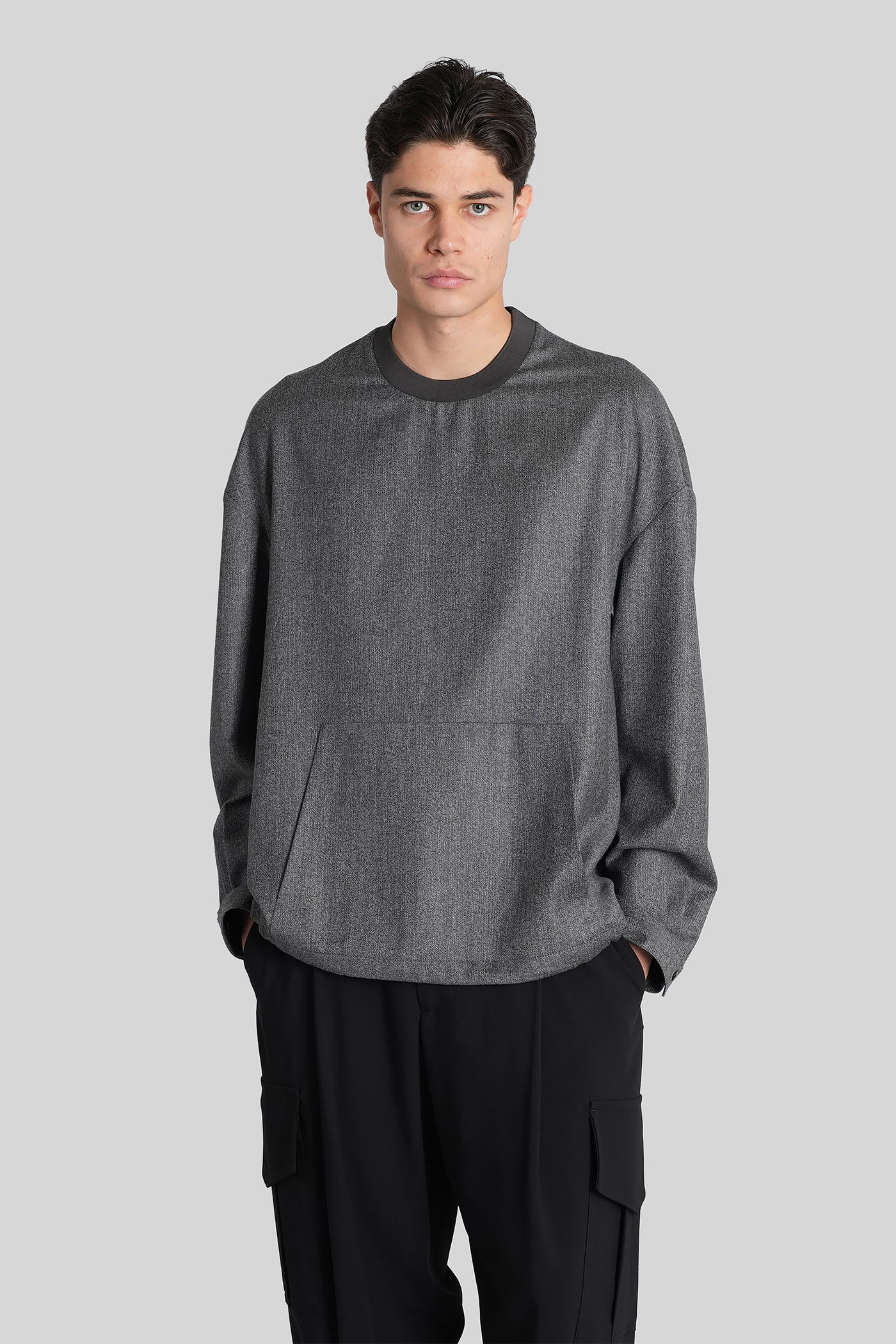 Giorgio Armani Knitwear In Grey Wool