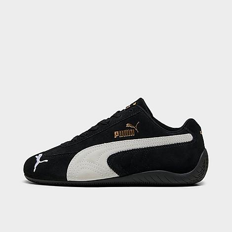 PUMA Girls Big Kids Speedcat OG Casual Shoes in Black/White Size: 4.0