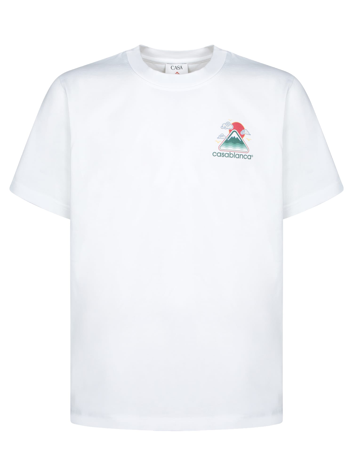 Casablanca Wavy Mountain White T-shirt