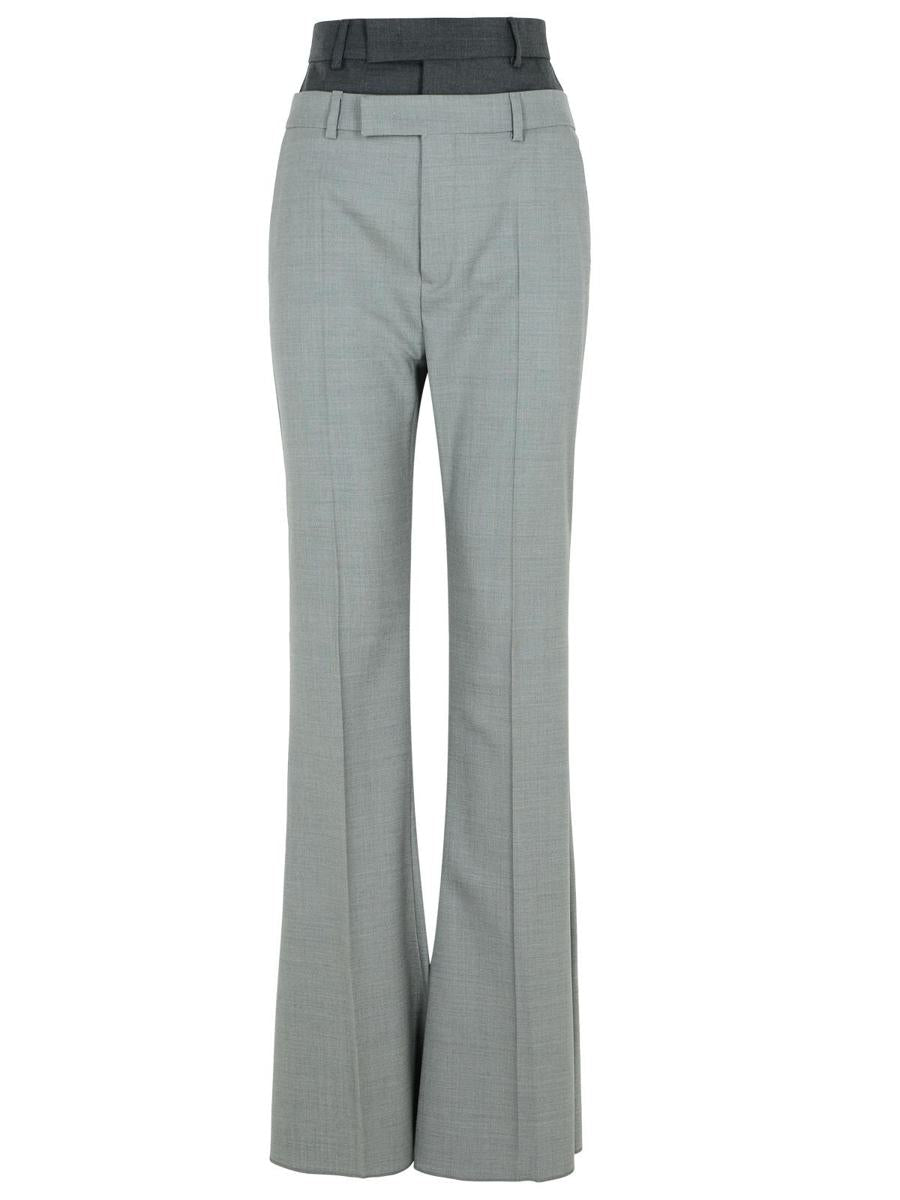 Sportmax 'Lince' Grey Virgin Wool Trousers