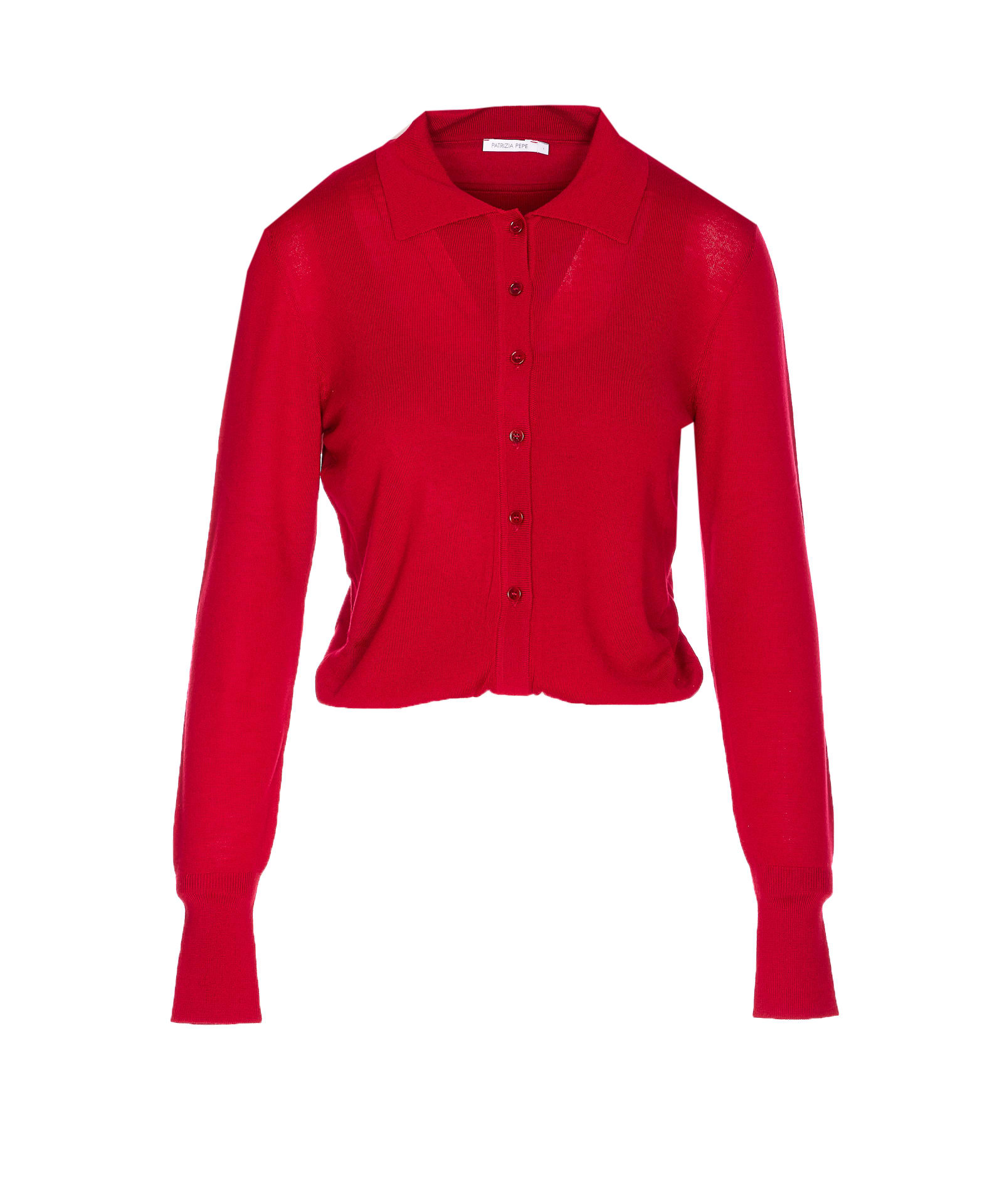 Patrizia Pepe Wool Sweater With Buttons And Internal Top