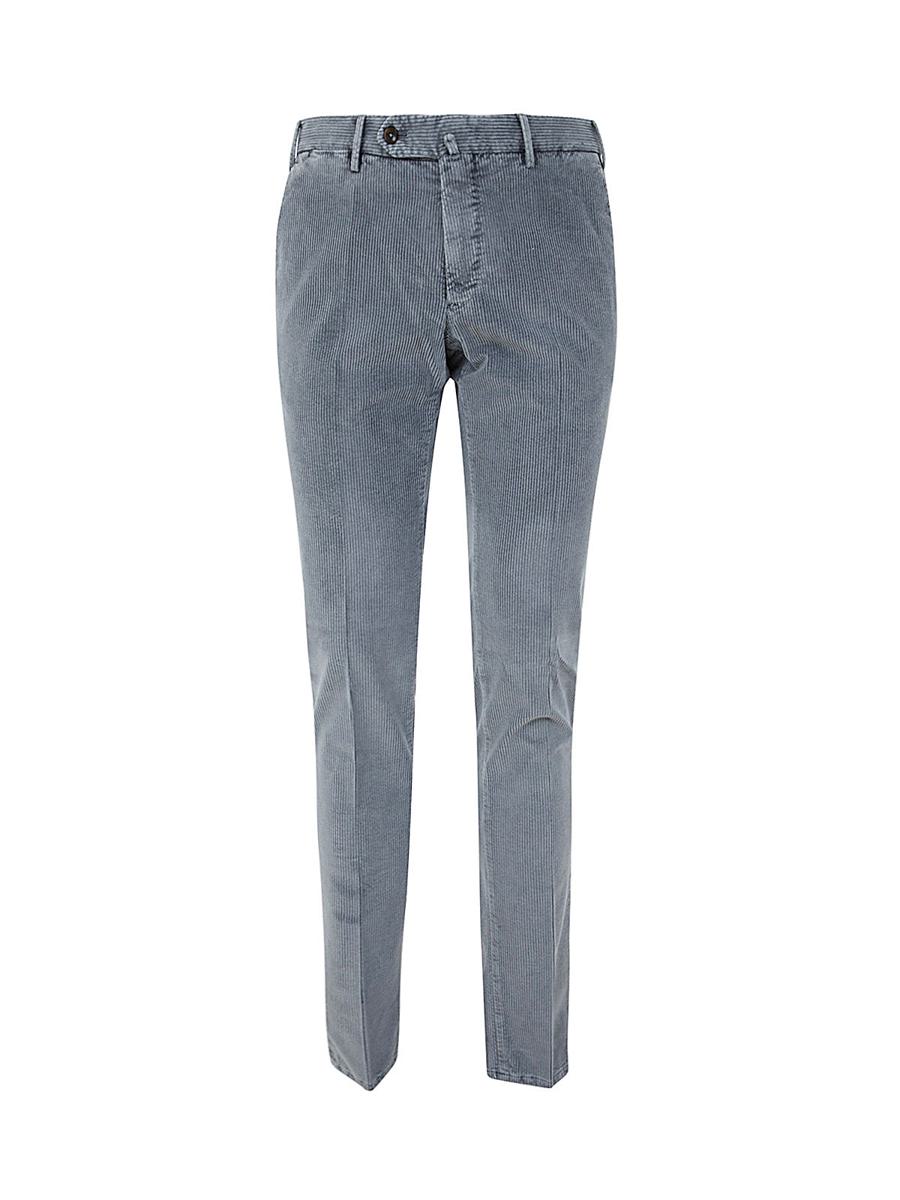 Pt Torino Flat Front Trousers With Diagonal Pockets Clothing