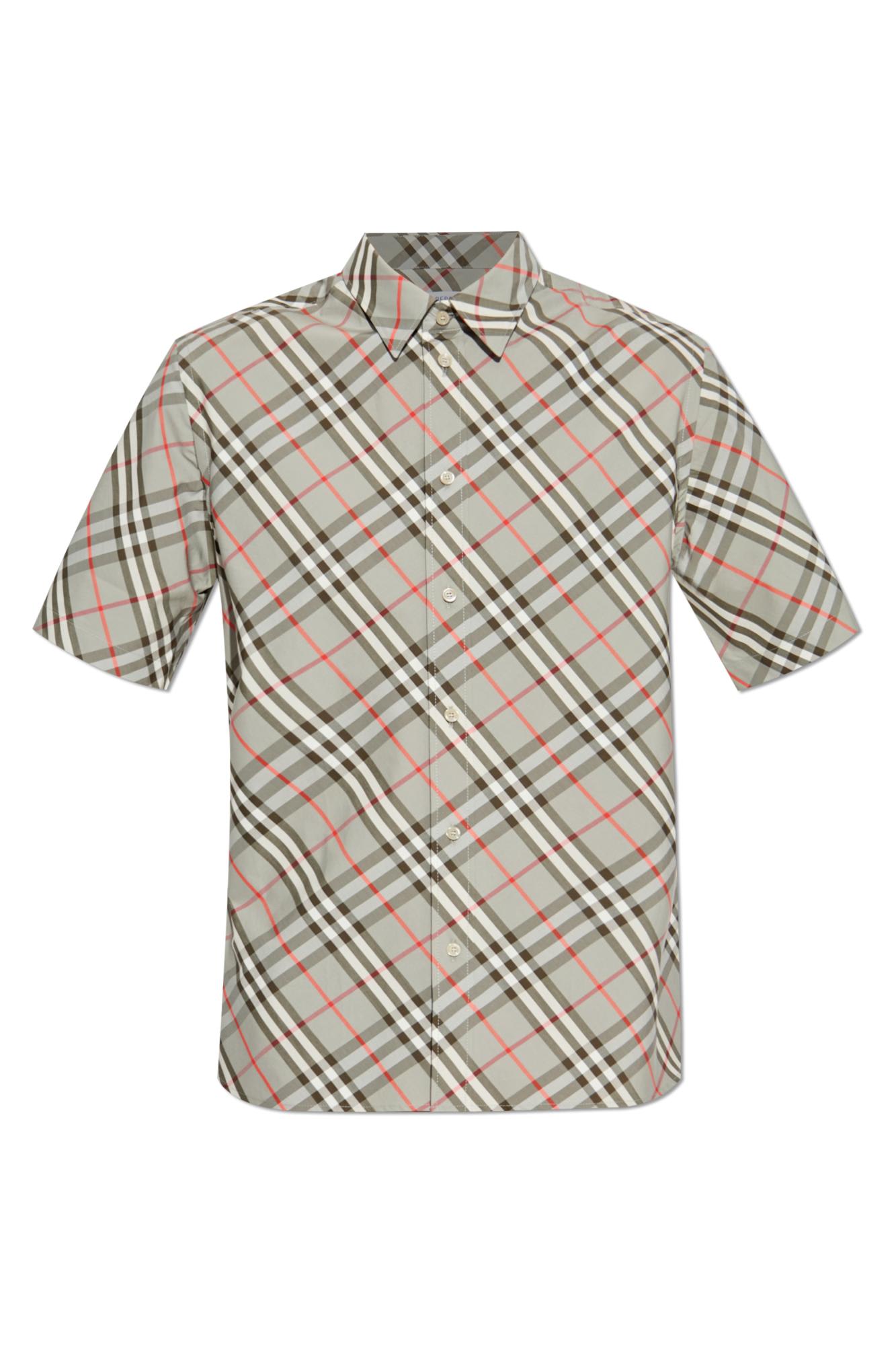 Burberry Plaid Pattern Shirt