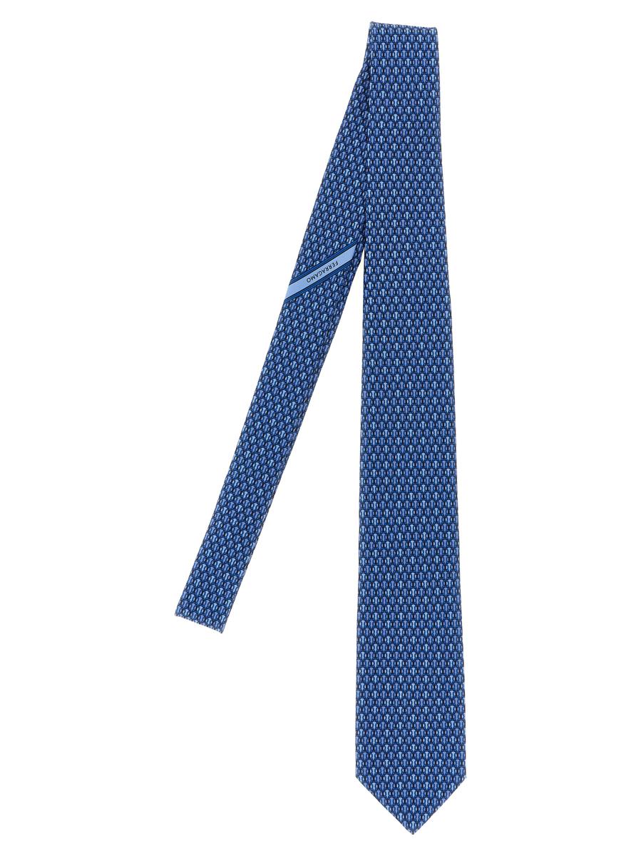Salvatore Ferragamo 'Gancini Pois' Print Tie