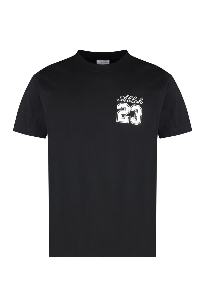 Off-White Cotton Crew-Neck T-Shirt