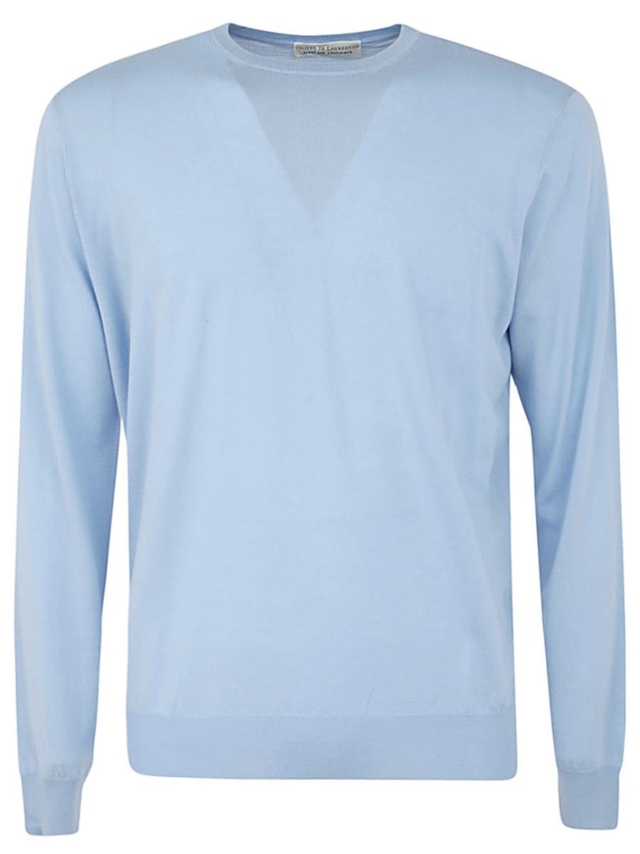 Filippo De Laurentiis Wool Silk Cashmere Long Sleeves Crew Neck Sweater Clothing