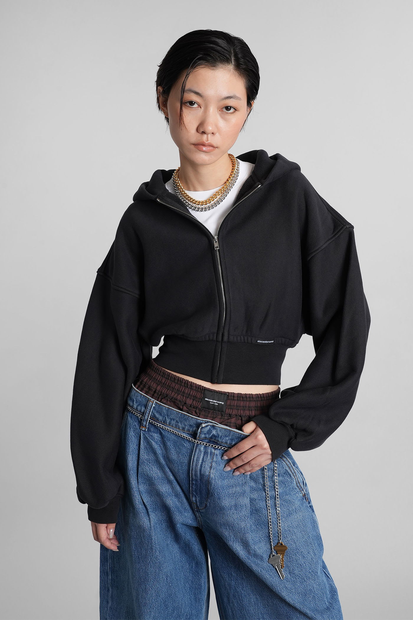 Alexander Wang Sweatshirt In Black Cotton