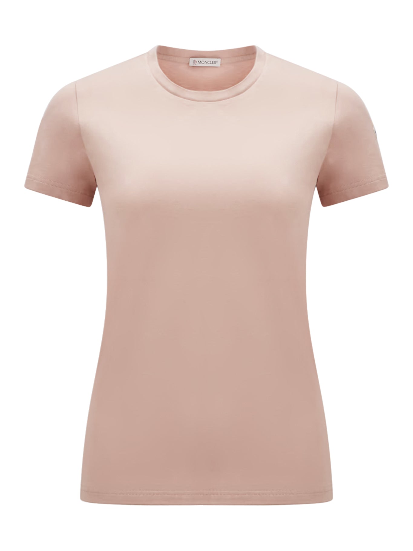 Moncler 女士 logo贴布棉质针织T恤